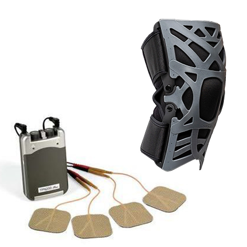 Donjoy Reaction Knee Brace and TPN 200 Pain Relief Bundle