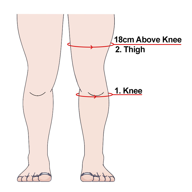 Measurement for the BioSkin Q Brace Knee Support